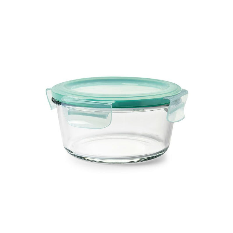 OXO Good Grips 4 Cup Smart Seal Glass Round Container X2