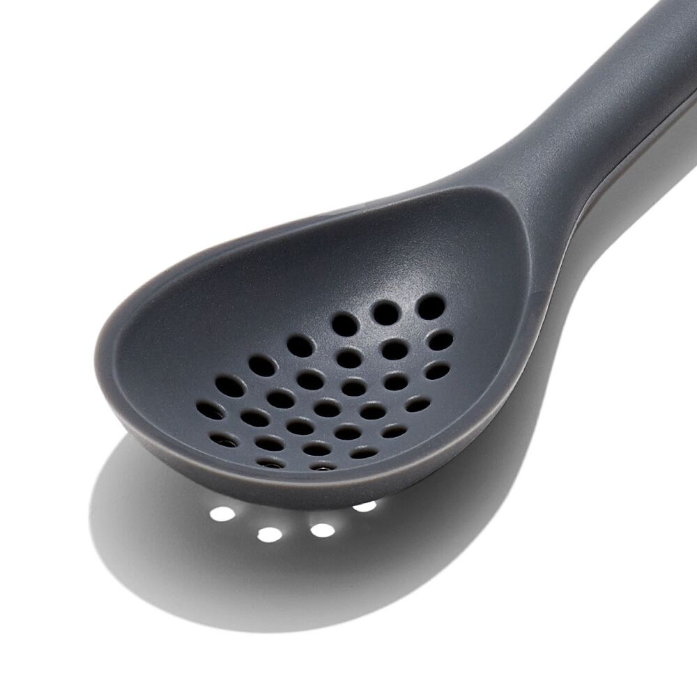 OXO Good Grips Silicone Slotted Spoon - Peppercorn M9
