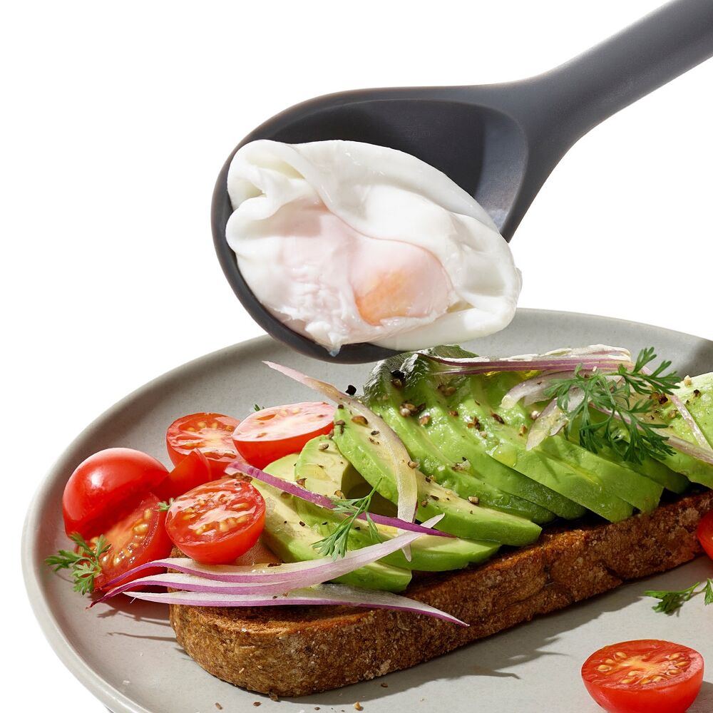 OXO Good Grips Silicone Slotted Spoon - Peppercorn M9