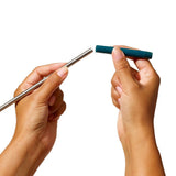 4-Piece Reusable Straw and Brush Set with Case Q7