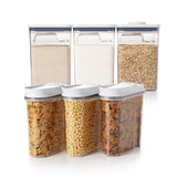 3 Piece Cereal Dispenser Set & 6-Piece POP Container Set Bundle V3