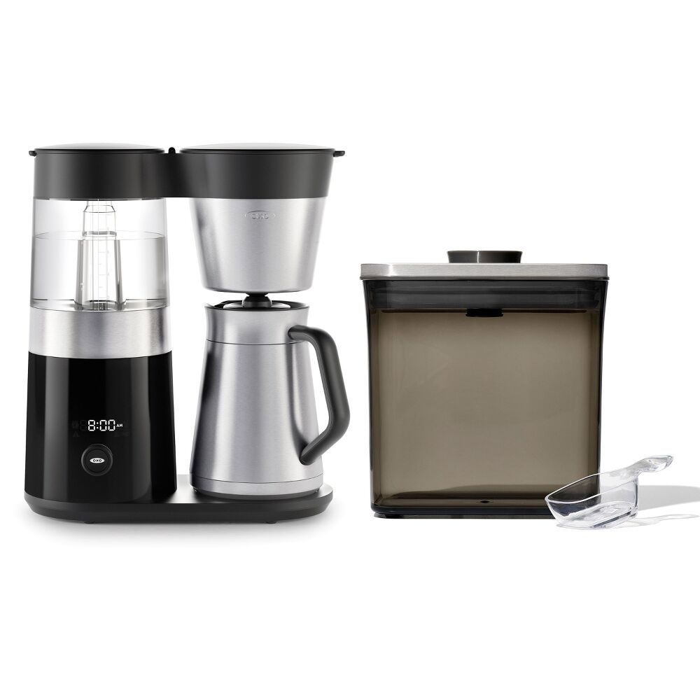 9-Cup Coffee Maker & Steel Coffee POP Container (1.7 Qt) with Scoop Bundle B7