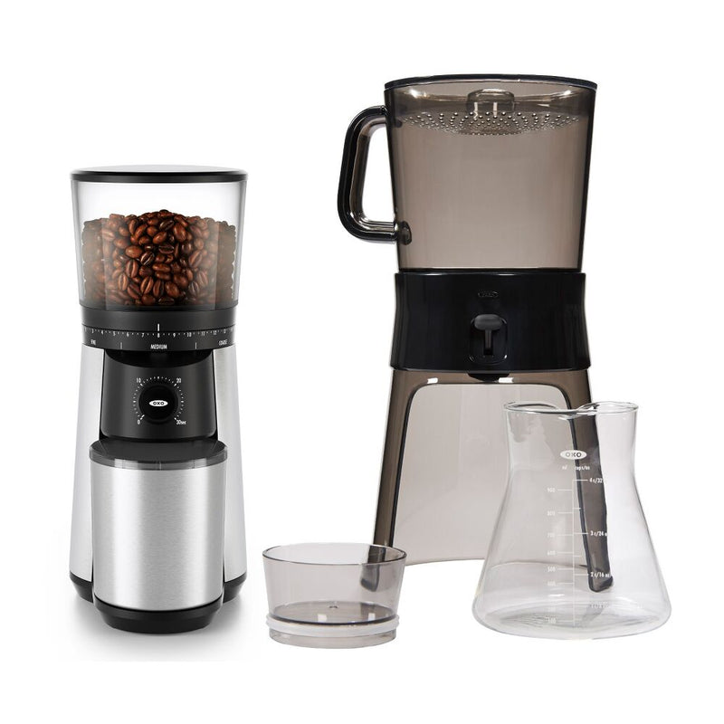 Cold Brew Coffee Maker & Conical Burr Coffee Grinder Bundle N4