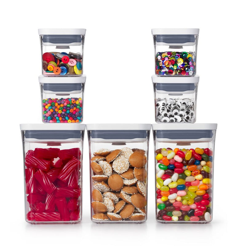 POP 4-Piece Mini Container Set & 3-Piece POP Container Value Set Bundle T6