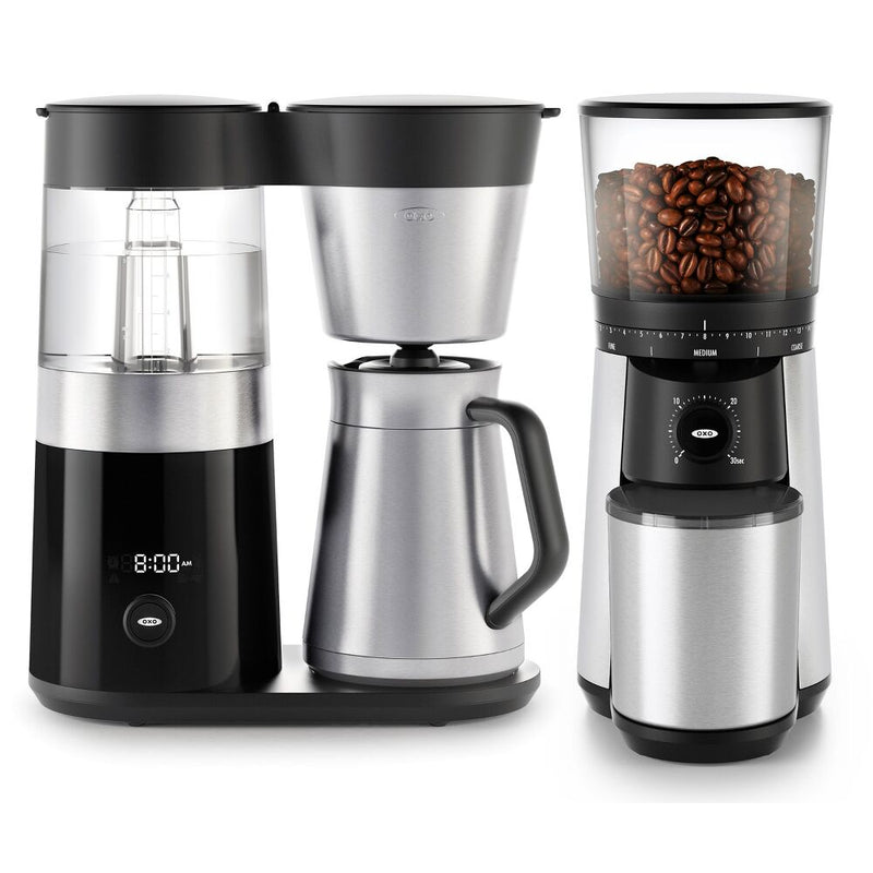 9-Cup Coffee Maker & Conical Burr Coffee Grinder Bundle O3