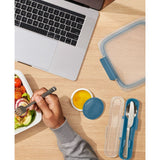 Prep & Go Stainless Steel Utensils With Case - Ocean Blue J1