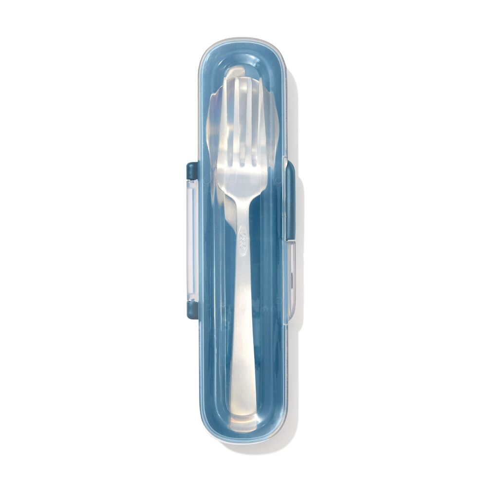 Prep & Go Stainless Steel Utensils With Case - Ocean Blue J1