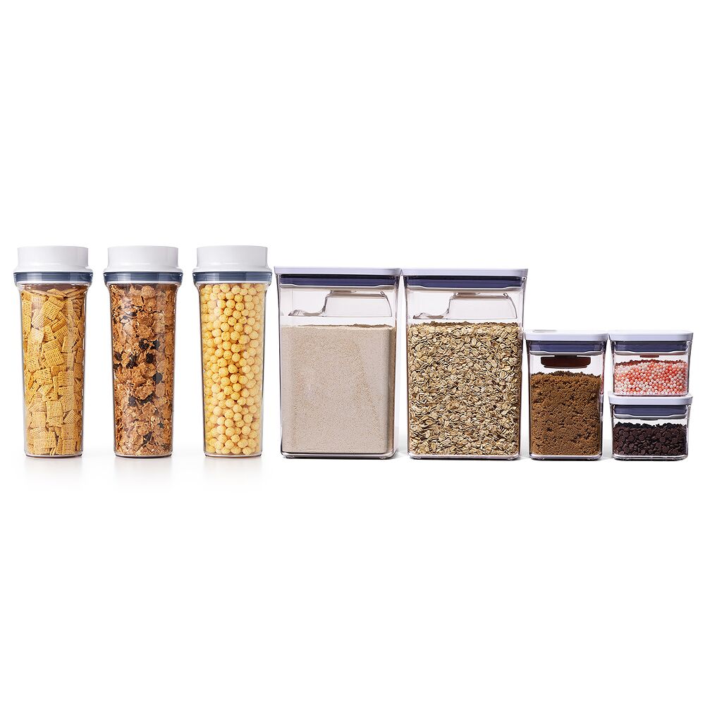 3 Piece Cereal Dispenser Set & 8-Piece POP Container Baking Set Bundle V4