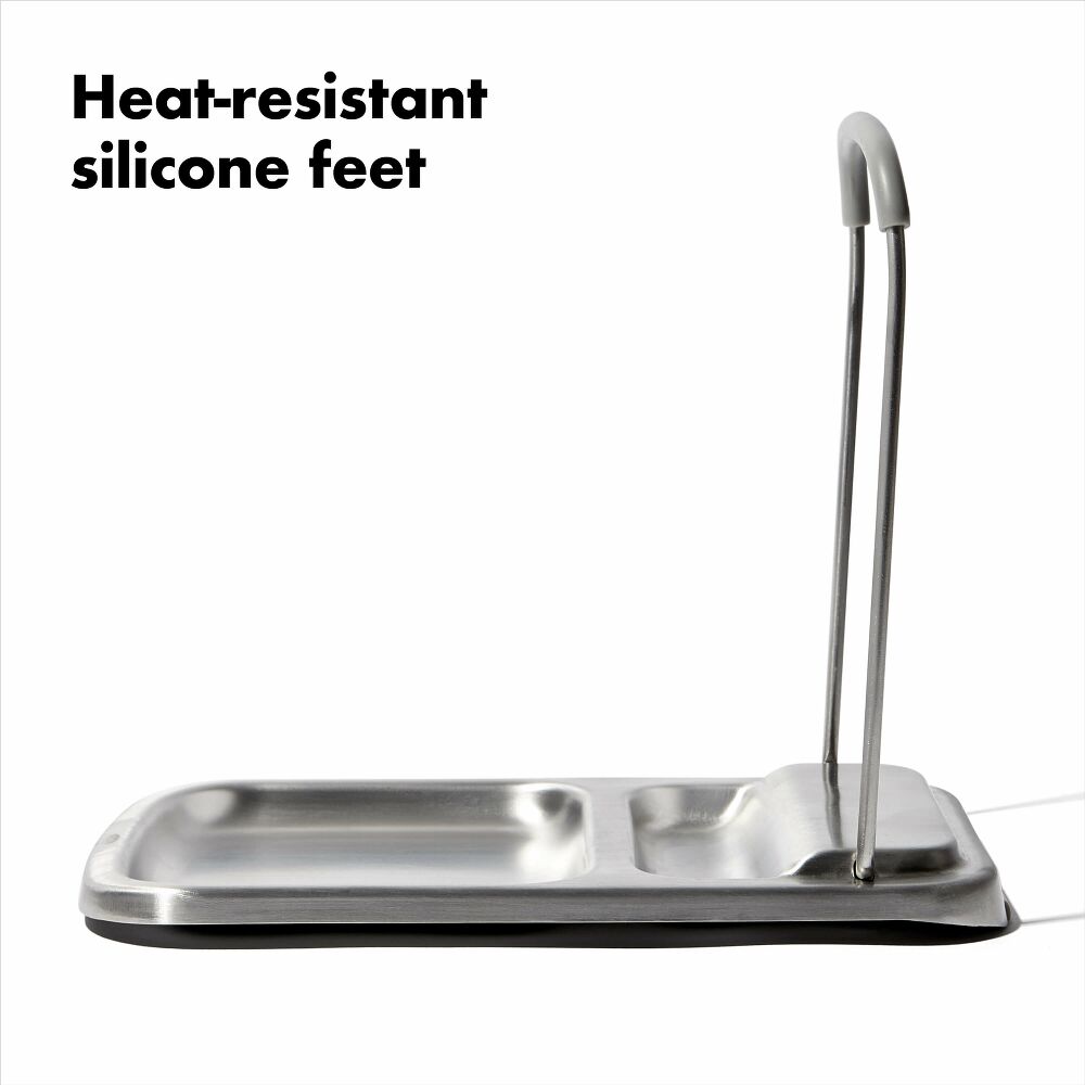 Stainless Steel Spoon Rest with Lid Holder M3