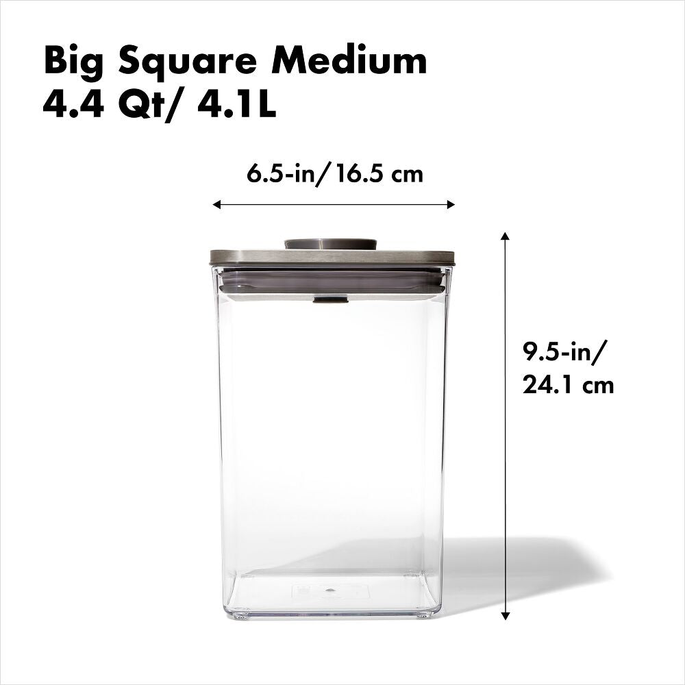 POP Container - Big Square Medium (4.4 Qt/4.2 L) Z6