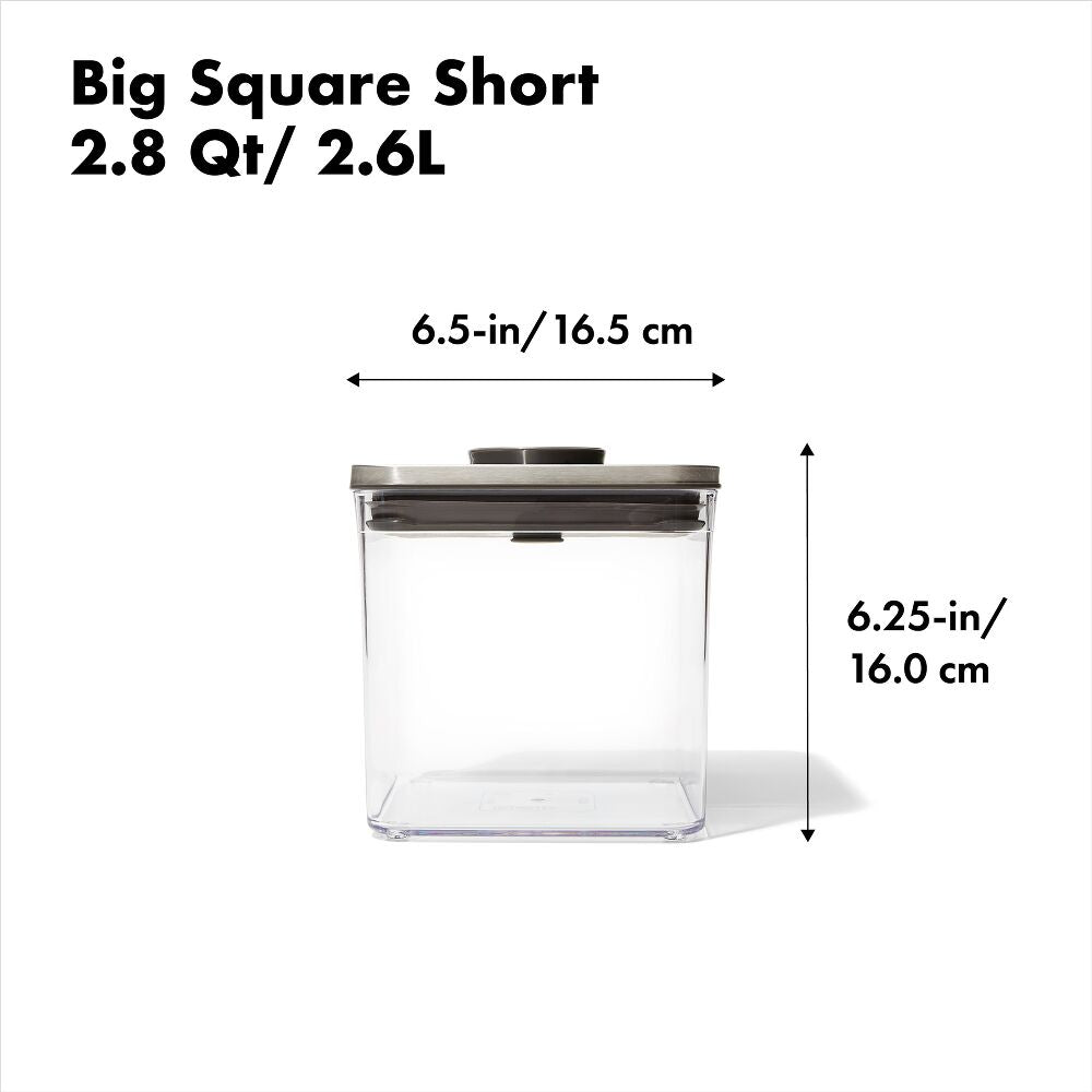 POP Container - Big Square Short (2.8 Qt/2.6 L) H1
