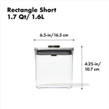 POP Container - Rectangle Short (1.7 Qt/1.6 L) - Matte Black Q5