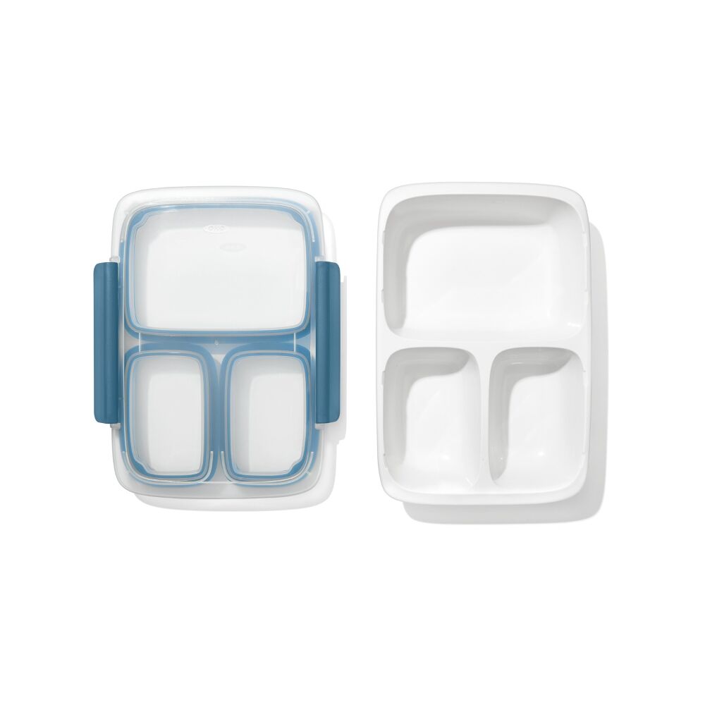 Prep & Go 4.1-Cup Divided Container - Ocean Blue G4