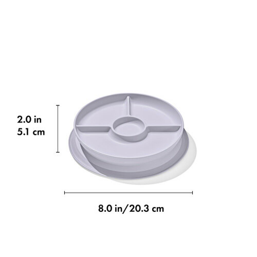 Stick & Stay Suction Divided Plate Q1