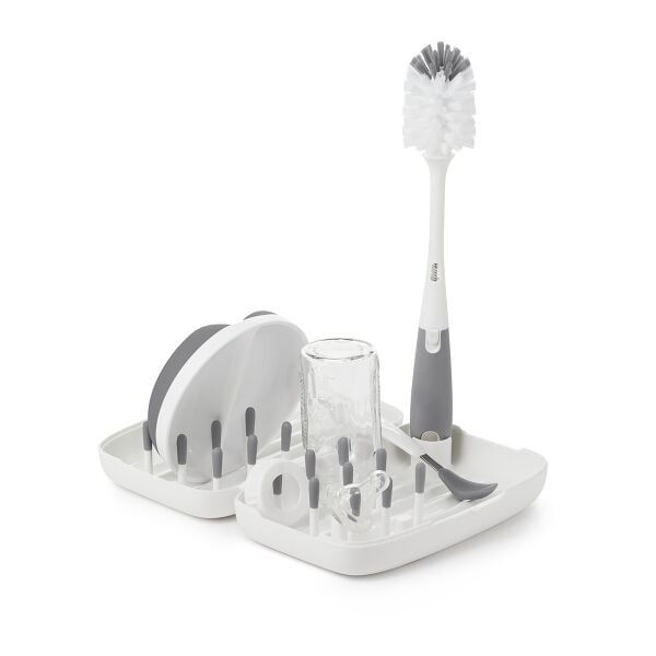 On-the-Go Drying Rack with Bottle Brush D7