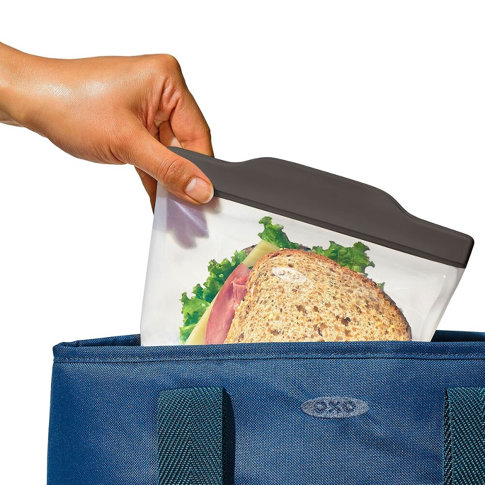 Outdoor Silicone Reusable Stand Up Bag Quart (32 oz) I4