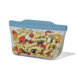 Silicone Reusable Bag  Stand-Up Quart (32 oz) - Ocean Blue V4