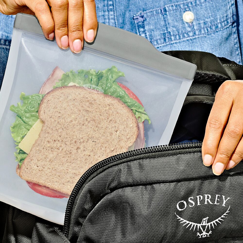Silicone Reusable Bag  Sandwich (28 oz) - Fog R9