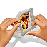 Silicone Reusable Bag  Stand-Up Snack (12 oz) - Fog M8