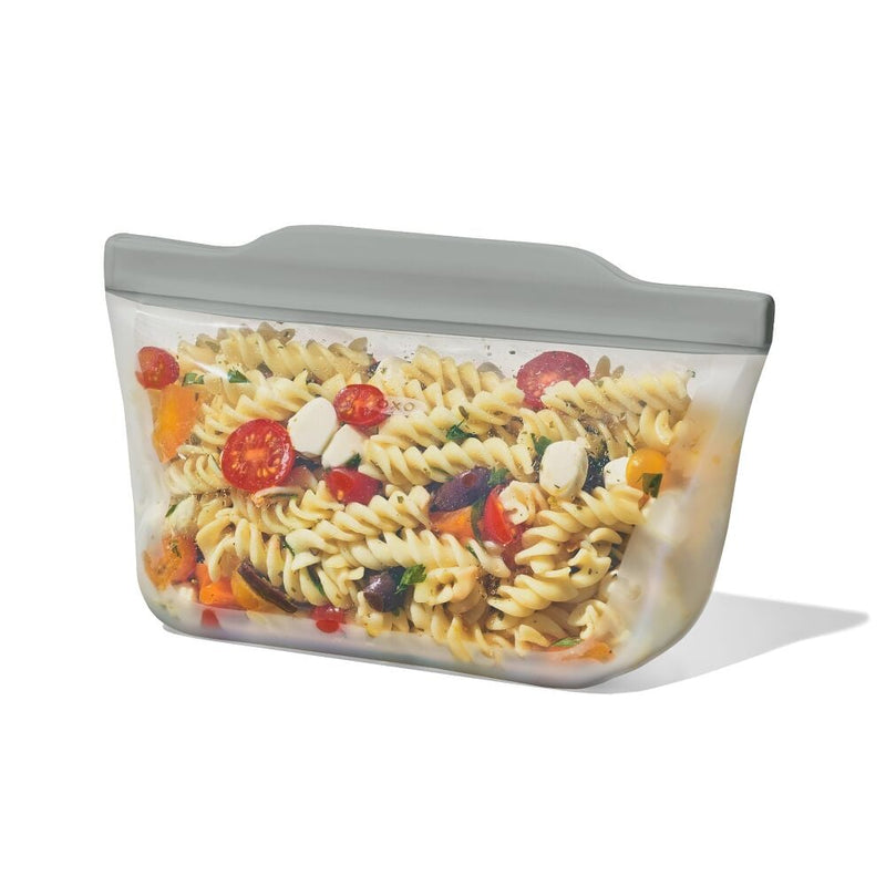 Silicone Reusable Bag  Stand-Up Quart (32 oz) - Fog H5