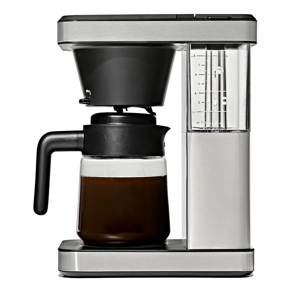 8-Cup Coffee Maker with Podless Single-Serve Function and Glass Carafe N5