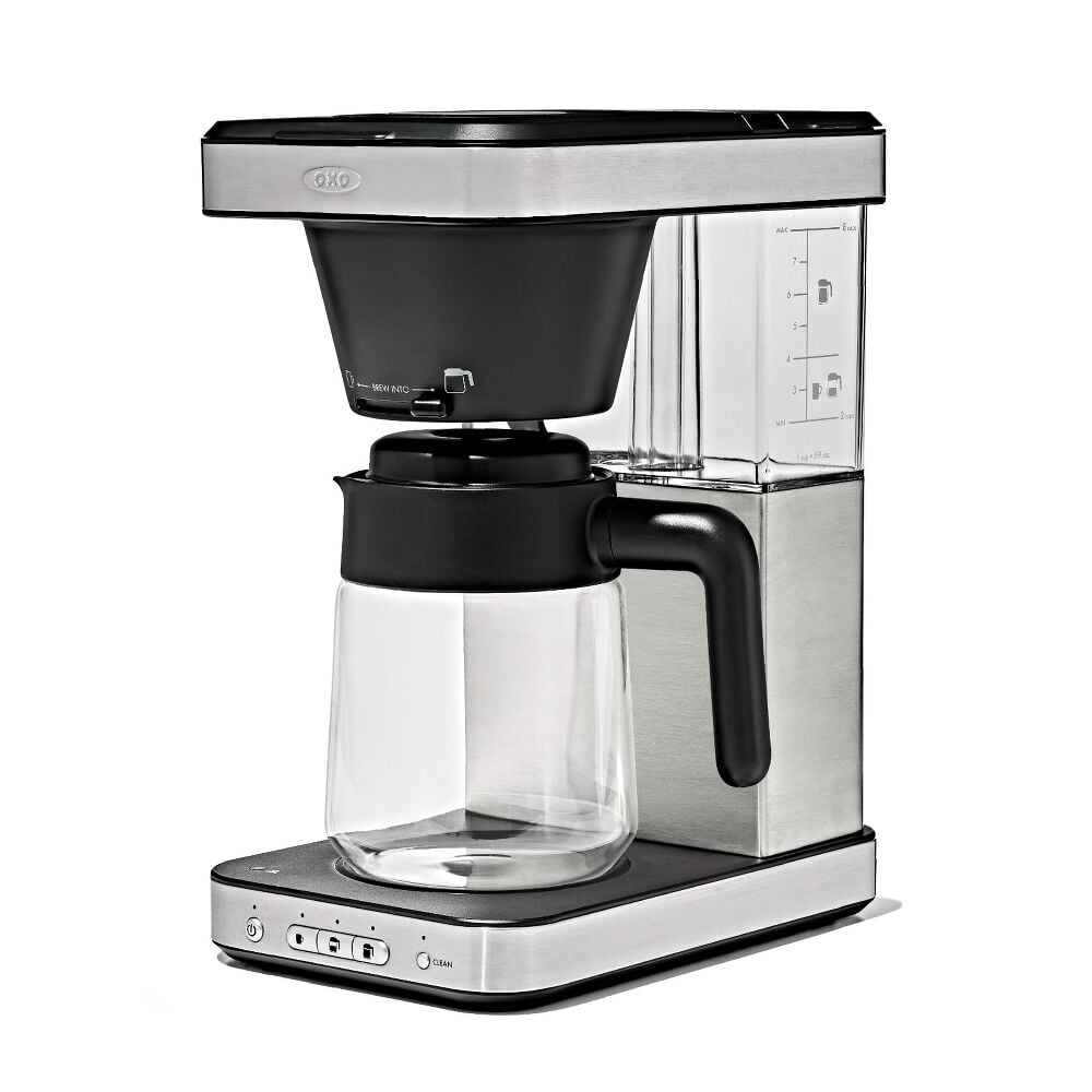 8-Cup Coffee Maker with Podless Single-Serve Function and Glass Carafe N5