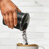 Replacement Coffee Grounds Container for Conical Burr Coffee Grinder - Matte Black V2