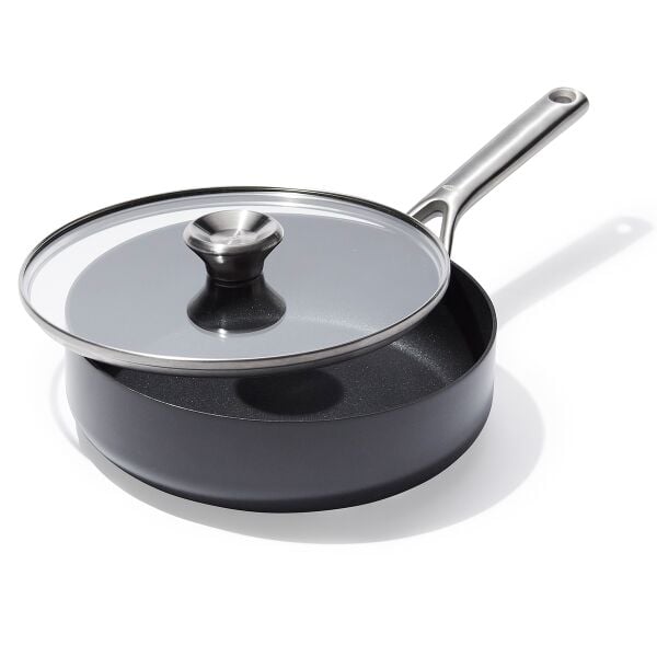 Ceramic Professional Non-Stick 3-Quart Sauté Pan with Lid V9