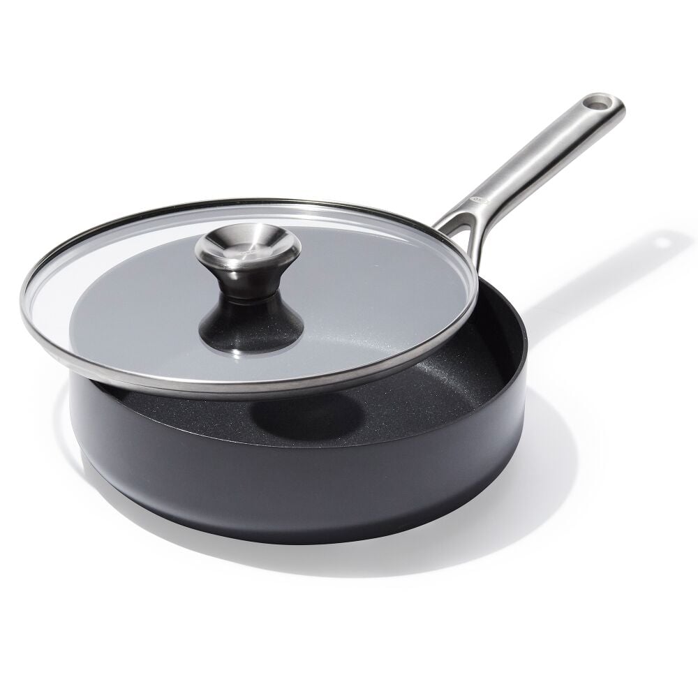 Ceramic Professional Non-Stick 3-Quart Sauté Pan with Lid V9