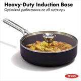 Ceramic Professional Non-Stick 3-Quart Sauté Pan with Lid V9