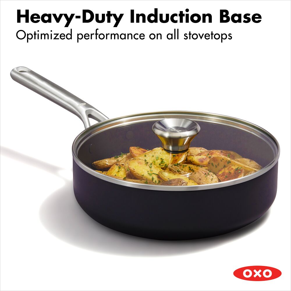 Ceramic Professional Non-Stick 3-Quart Sauté Pan with Lid V9