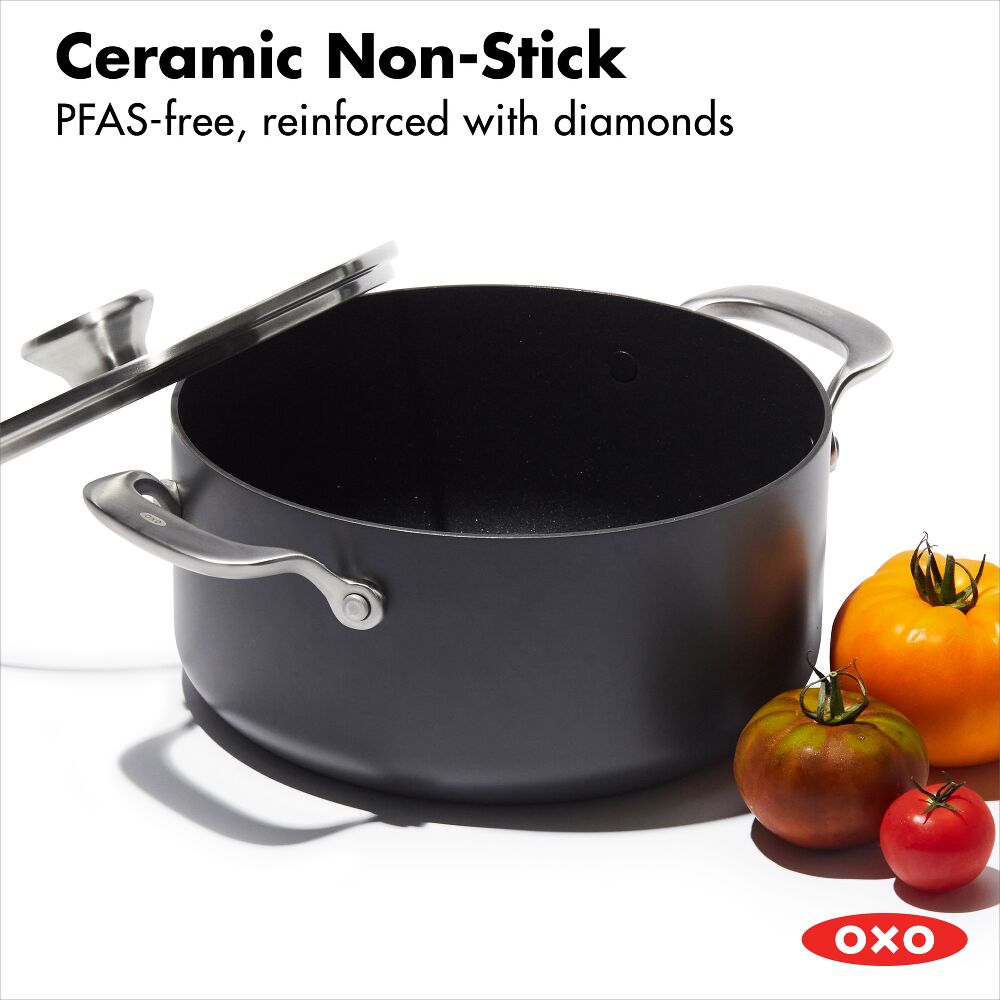 Ceramic Professional Non-Stick 5QT Stock Pot with Lid K7