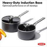 Ceramic Professional Non-Stick 4-Piece Saucepan Set (1.7 Qt & 2.3 Qt) F0