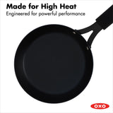 Carbon Steel Obsidian Series 8-Inch Frypan with Silicone Sleeve L7