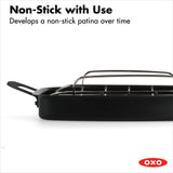 Carbon Steel Obsidian Series Roaster with Rack Y5