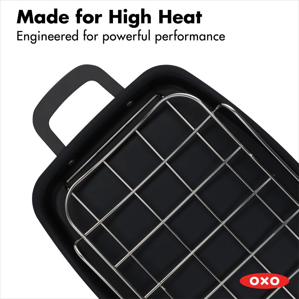 Carbon Steel Obsidian Series Roaster with Rack Y5