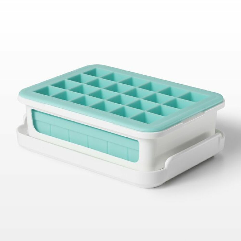 Covered Silicone Ice Cube Tray-Cocktail Cubes F9