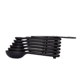 7 Piece Plastic Measuring Spoons - Black Z1