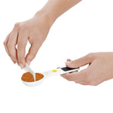 7 Piece Plastic Measuring Spoons - White X5