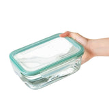 Smart Seal 8 Cup Glass Rectangle Container - Teal U3