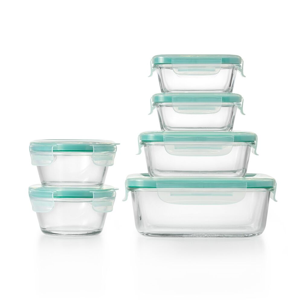 OXO Good Grips 12 Piece Smart Seal Glass Container Set E5