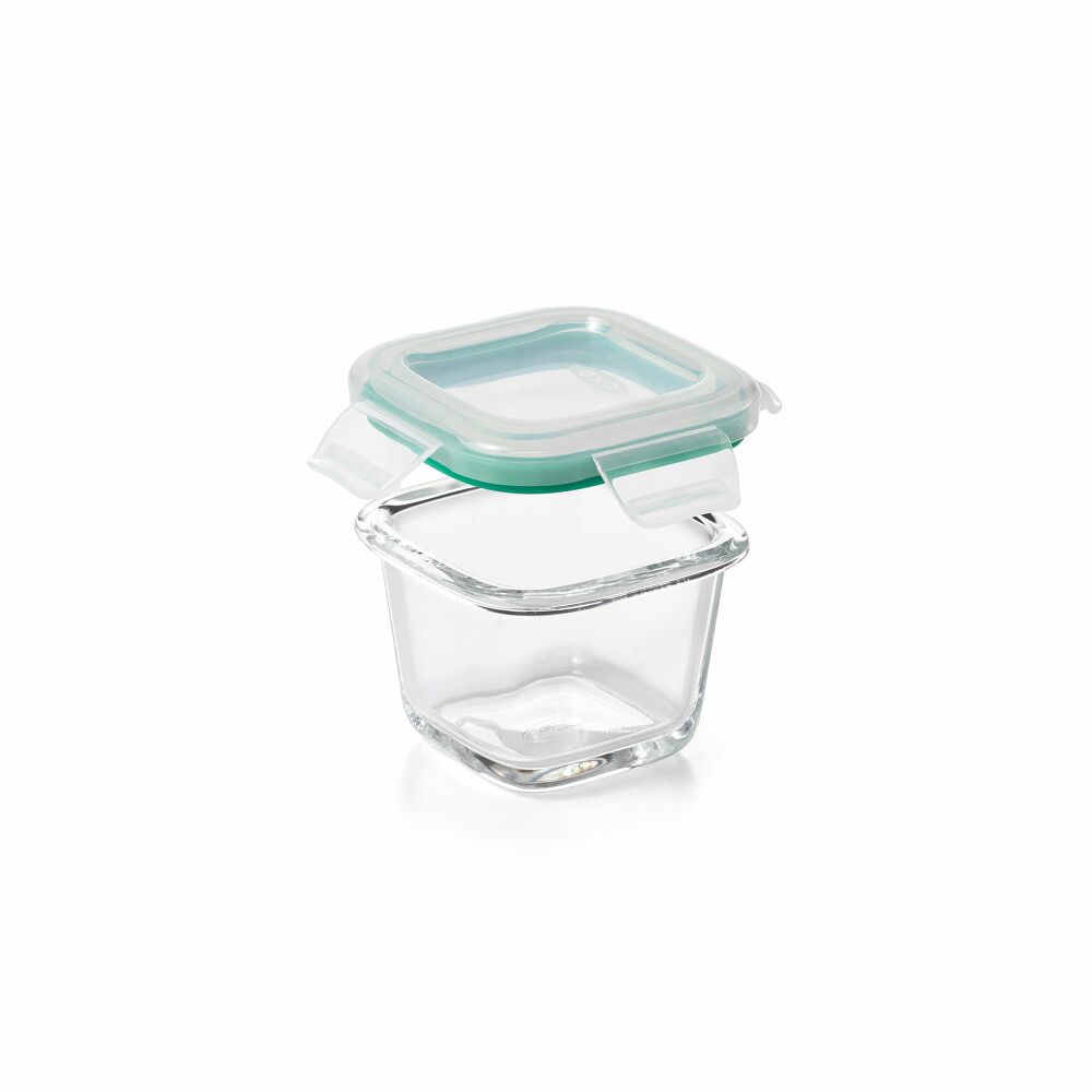 4 Piece Smart Seal Glass Mini Square Container Set V7