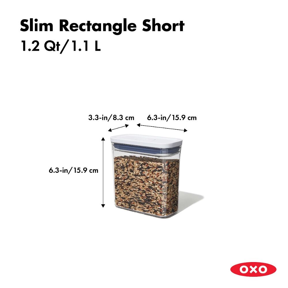 POP Container - Slim Rectangle Short (1.2 Qt.) E7