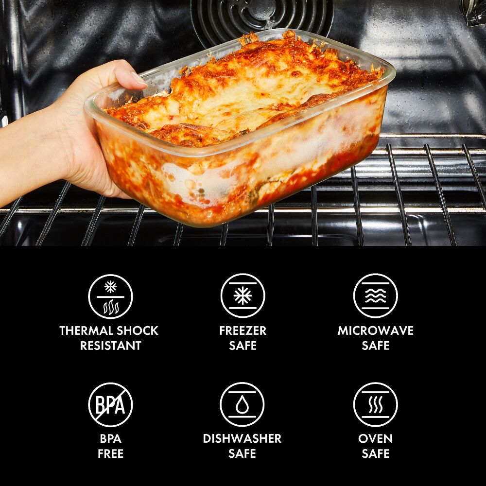 16 Piece Glass Smart Seal Everyday Container Set M9