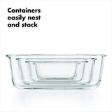16 Piece Glass Smart Seal Everyday Container Set M9