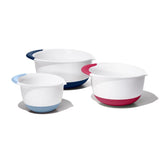 3 Piece Mixing Bowl Set New Colored Handles D5
