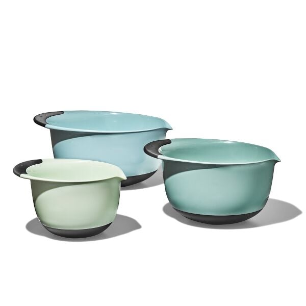 3 Piece Mixing Bowl Set - Cadet Blue, Tower Grey, Jade M3