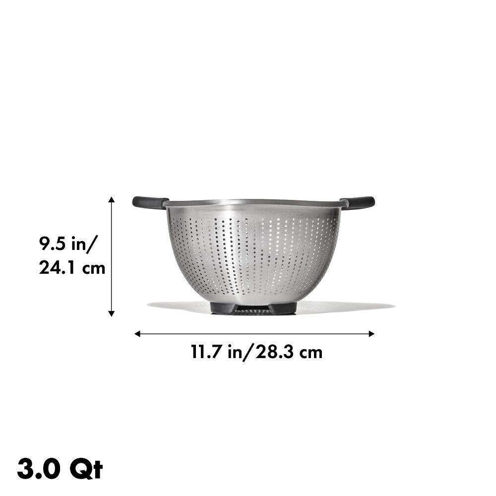 Stainless Steel 3 qt./ 2.8L Colander E1