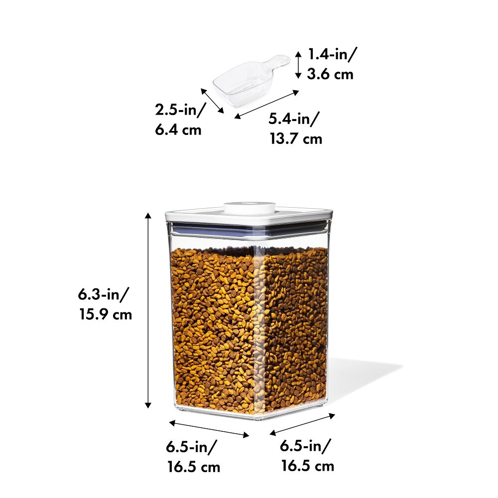 OXO Good Grips Pet POP Container – 4.4 Qt/4.2 L with Scoop B5