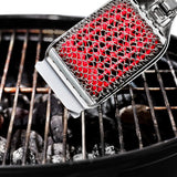 Coiled Grill Brush With Replaceable Head X4